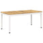 Sofabord Hvid 50 x 100,5 x 45 cm Massivt Akacietræ