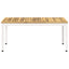 Sofabord Hvid 50 x 100,5 x 45 cm Massivt Akacietræ