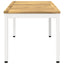 Sofabord Hvid 50 x 100,5 x 45 cm Massivt Akacietræ