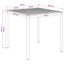 Have Bar Bord Hvid og sort 110 x 108,5 x 105 cm