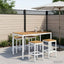 Have Bar Bord Hvid 141 x 80,5 x 105 cm Massivt Akacietræ