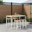 Have Bar Bord Hvid 147 x 88,5 x 105 cm Massivt Akacietræ