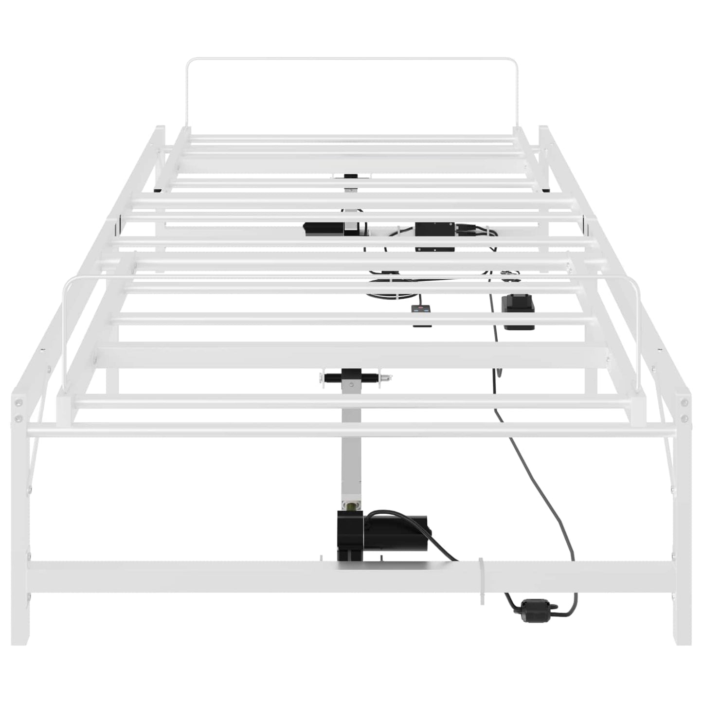 Elektrisk Justerbar Sengetramme Hvid 107 x 200 cm Stål