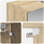 Badeværelsesspejlskab Sonoma eg 60 x 14.5 x 70 cm