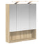 Badeværelsesspejlskab Sonoma eg 60 x 14.5 x 70 cm