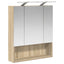 Badeværelsesspejlskab Sonoma eg 60 x 14.5 x 70 cm