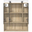 Badeværelsesspejlskab Sonoma eg 60 x 14.5 x 70 cm