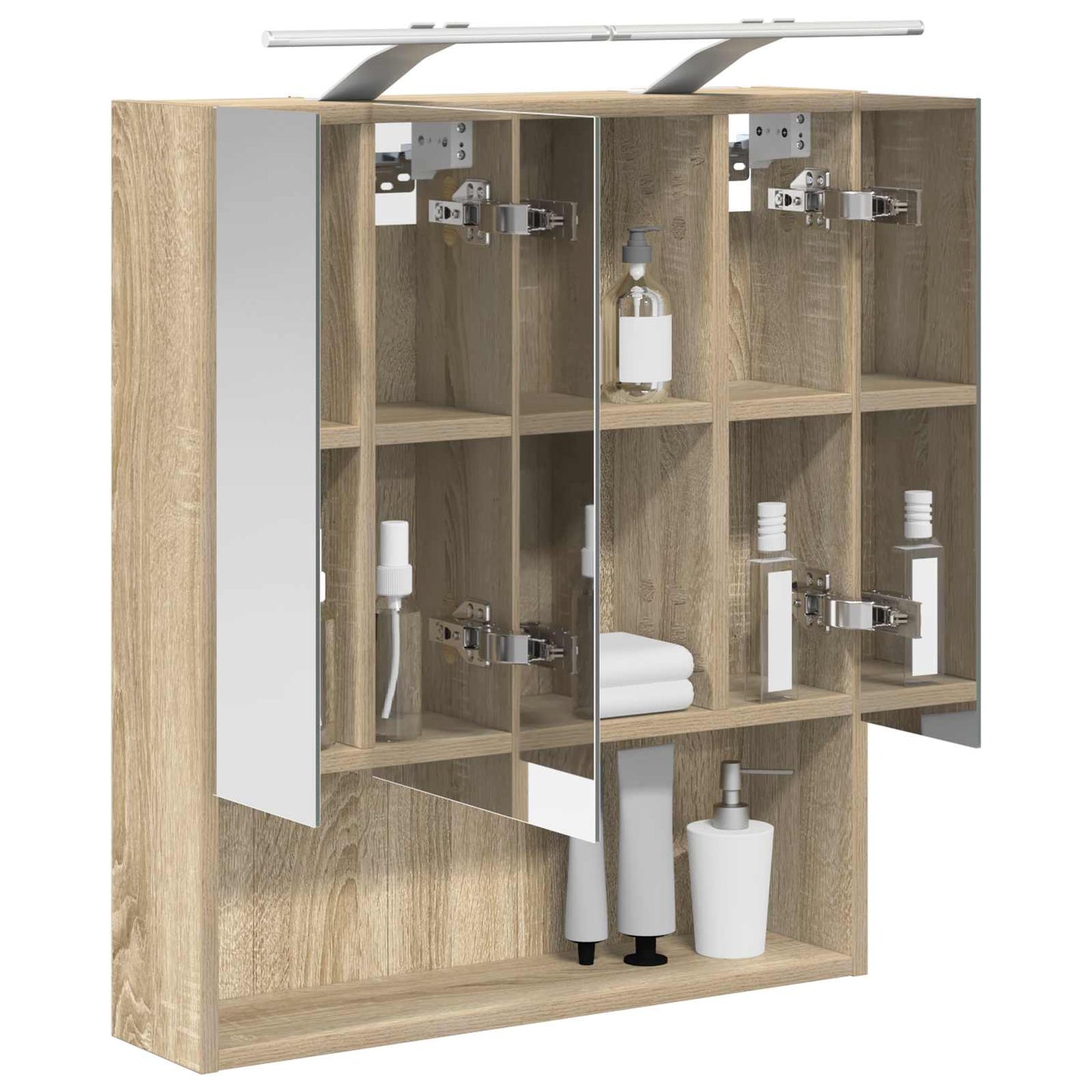 Badeværelsesspejlskab Sonoma eg 60 x 14.5 x 70 cm