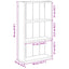 Badeværelsesvægskab Sort Eg 40 x 14 x 70 cm Konstrueret træ