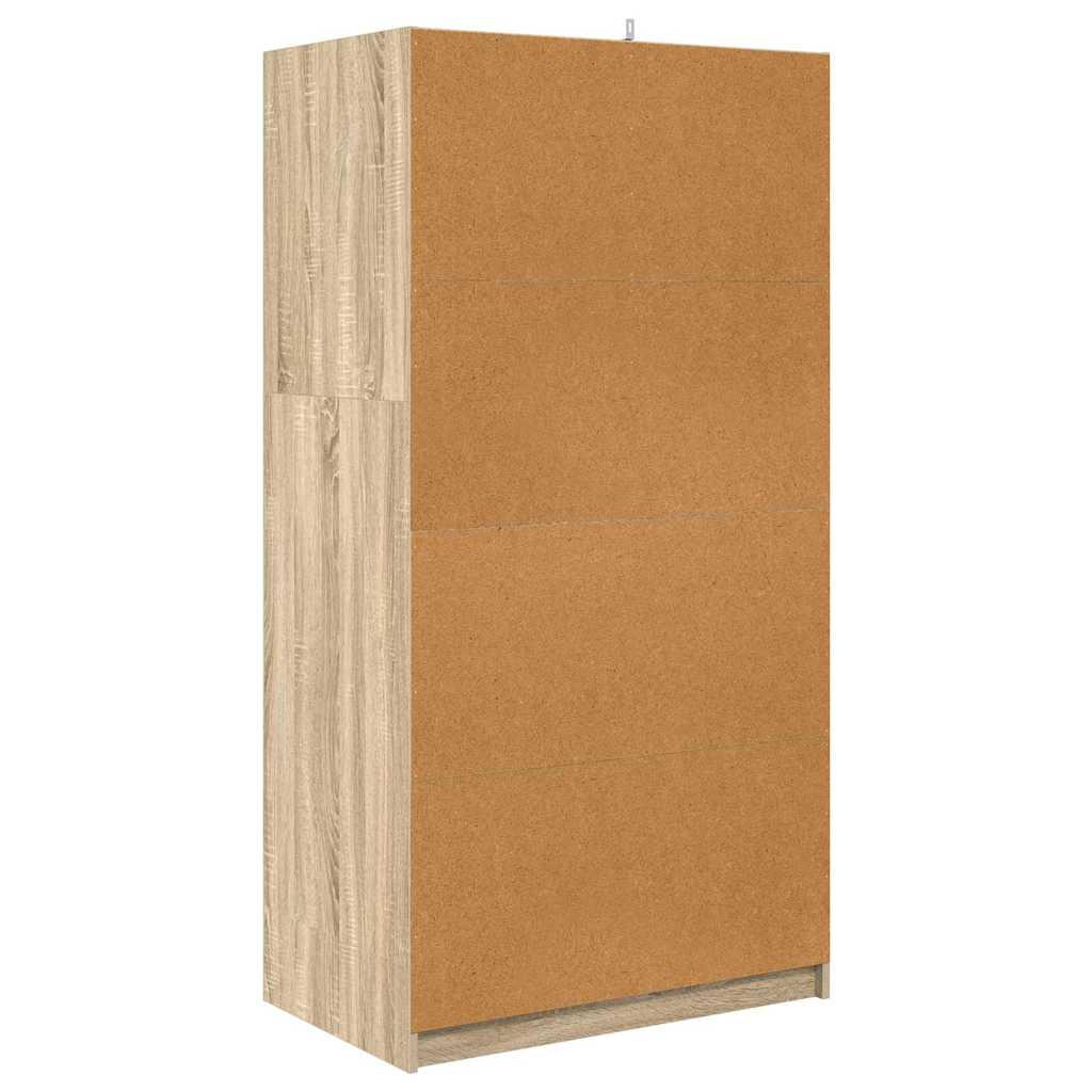 Garderobeskab Sonoma eg 79,5 x 49 x 156 cm Konstrueret træ