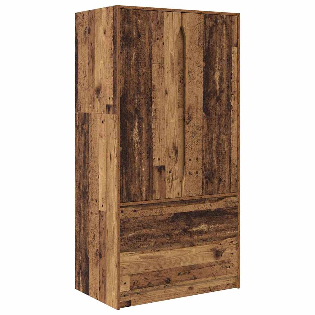 Garderobeskab Gammelt træ 79,5 x 49 x 156 cm Konstrueret træ