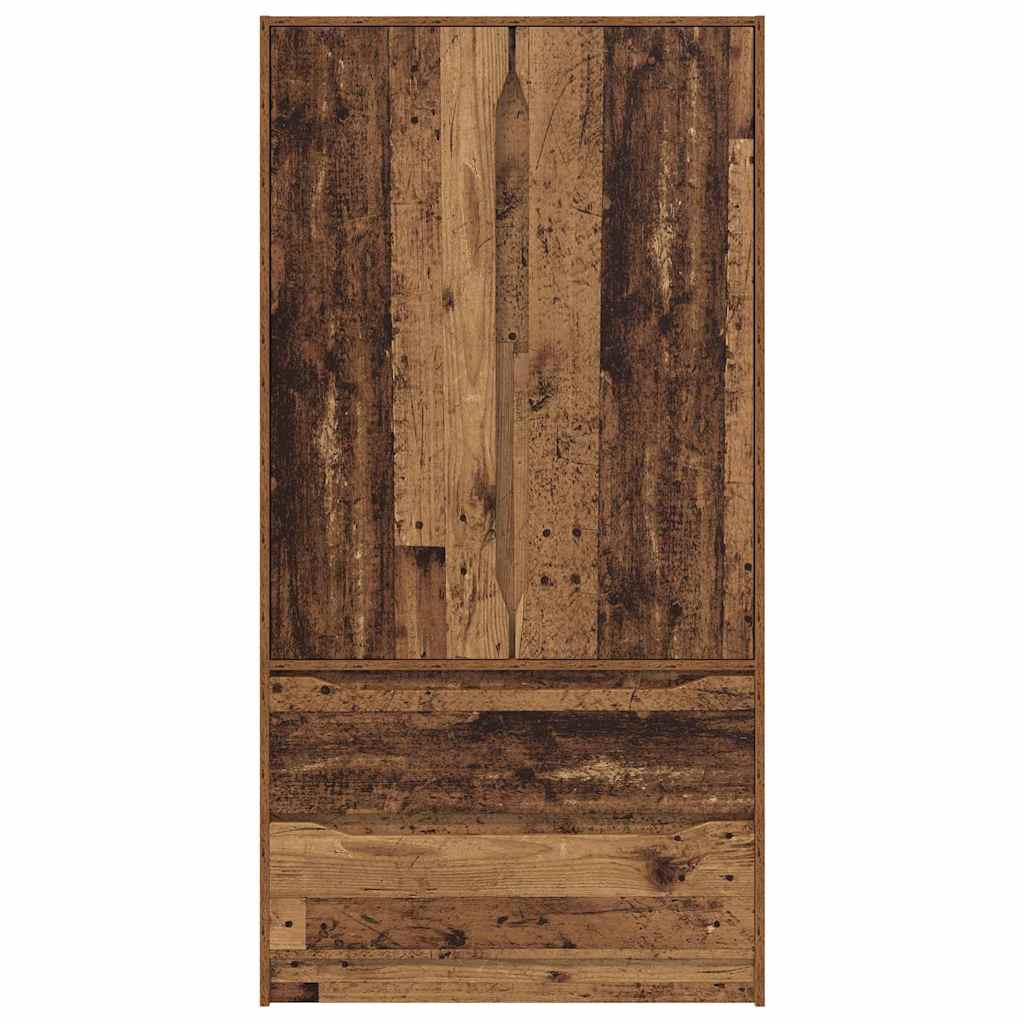 Garderobeskab Gammelt træ 79,5 x 49 x 156 cm Konstrueret træ