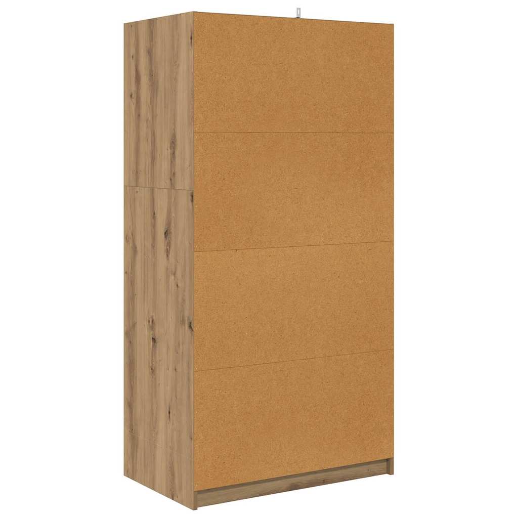 Garderobeskab Artisan Eg 79,5 x 49 x 156 cm Konstrueret træ