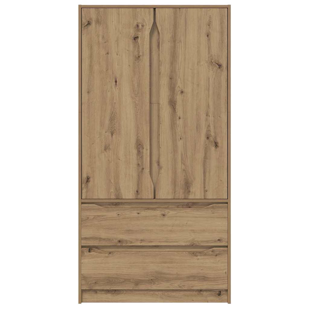 Garderobeskab Artisan Eg 79,5 x 49 x 156 cm Konstrueret træ