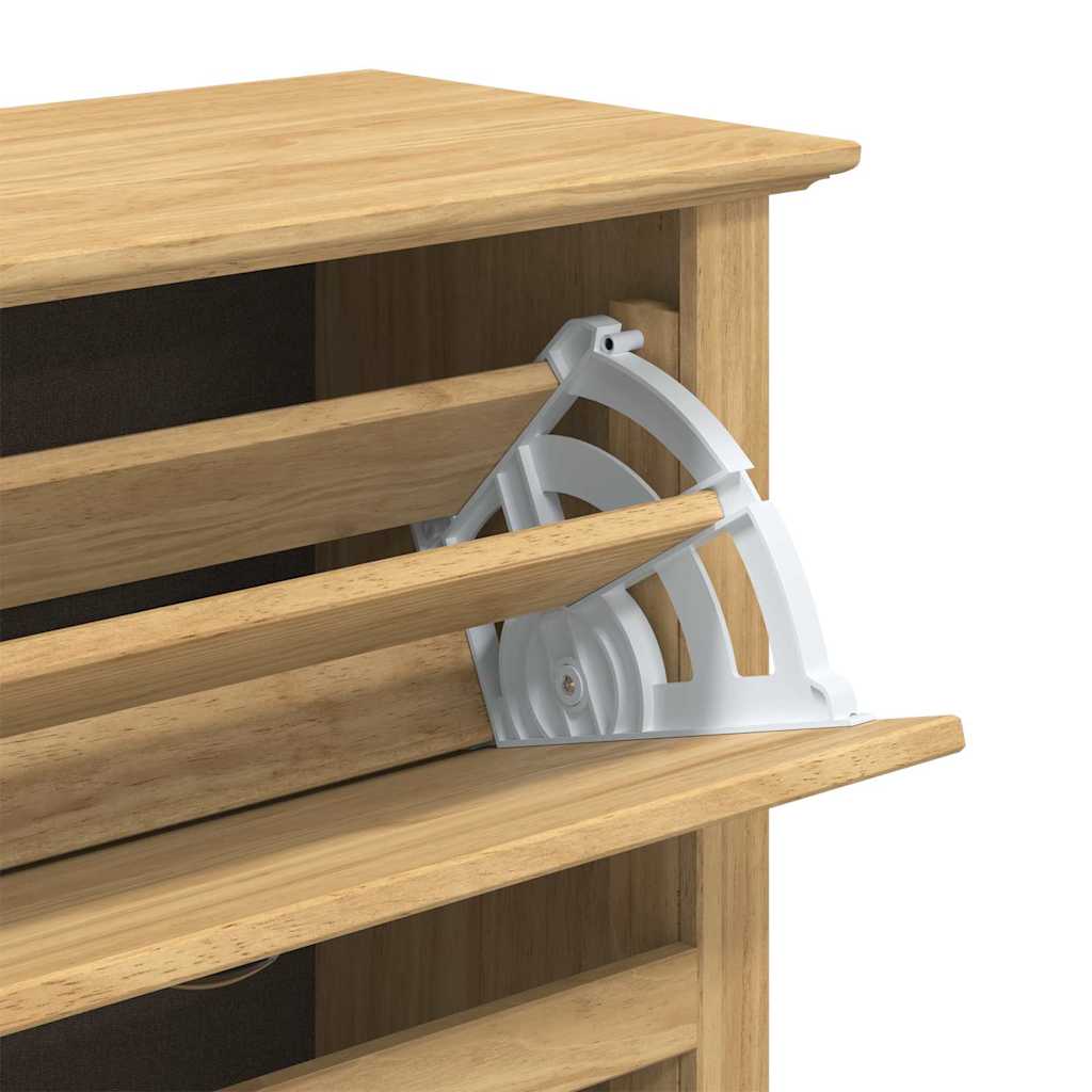 Skostativ BODO Honningbrun 80 x 35 x 118 cm Konstrueret træ