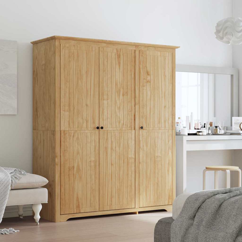 Garderobeskab med dør BODO Honningbrun 146 x 53,5 x 173 cm