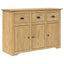 Sideboard BODO Honningbrun 115,5 x 44 x 80 cm Konstrueret træ