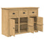 Sideboard BODO Honningbrun 115,5 x 44 x 80 cm Konstrueret træ