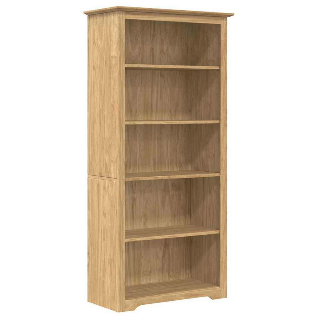 Bogreol BODO Honningbrun 82 x 40 x 173 cm Konstrueret træ