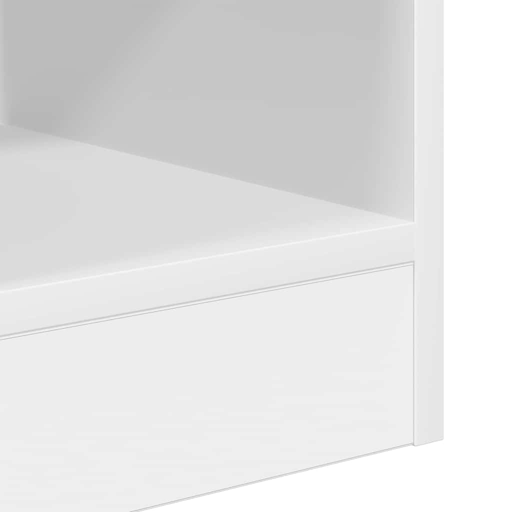 Endebord 2 stk. Hvid 30,5 x 30 x 45 cm Konstrueret træ