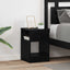 Endebord 2 stk. Sort eg 30,5 x 30 x 45 cm Konstrueret træ