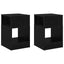 Endebord 2 stk. Sort eg 30,5 x 30 x 45 cm Konstrueret træ