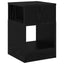 Endebord 2 stk. Sort eg 30,5 x 30 x 45 cm Konstrueret træ