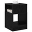 Endebord 2 stk. Sort eg 30,5 x 30 x 45 cm Konstrueret træ
