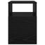 Endebord 2 stk. Sort eg 30,5 x 30 x 45 cm Konstrueret træ