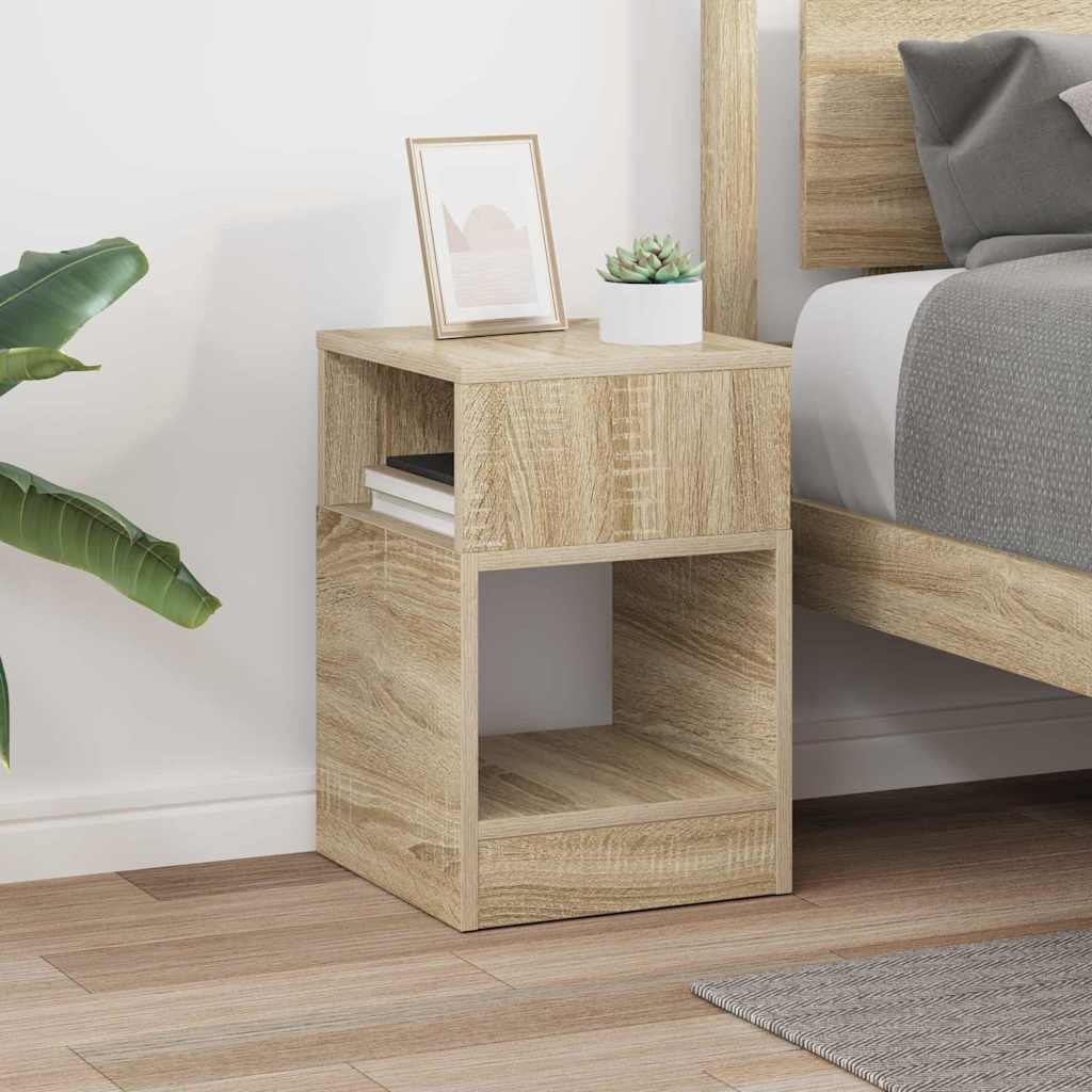 Endebord Sonoma eg 30,5 x 30 x 45 cm Konstrueret træ