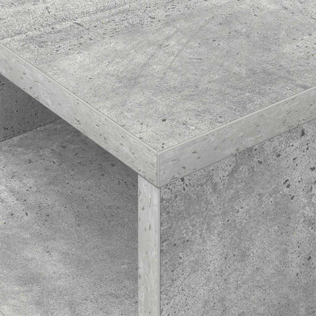 Endebord 2 pcs Beton Grå 30,5 x 30 x 45 cm Konstrueret træ