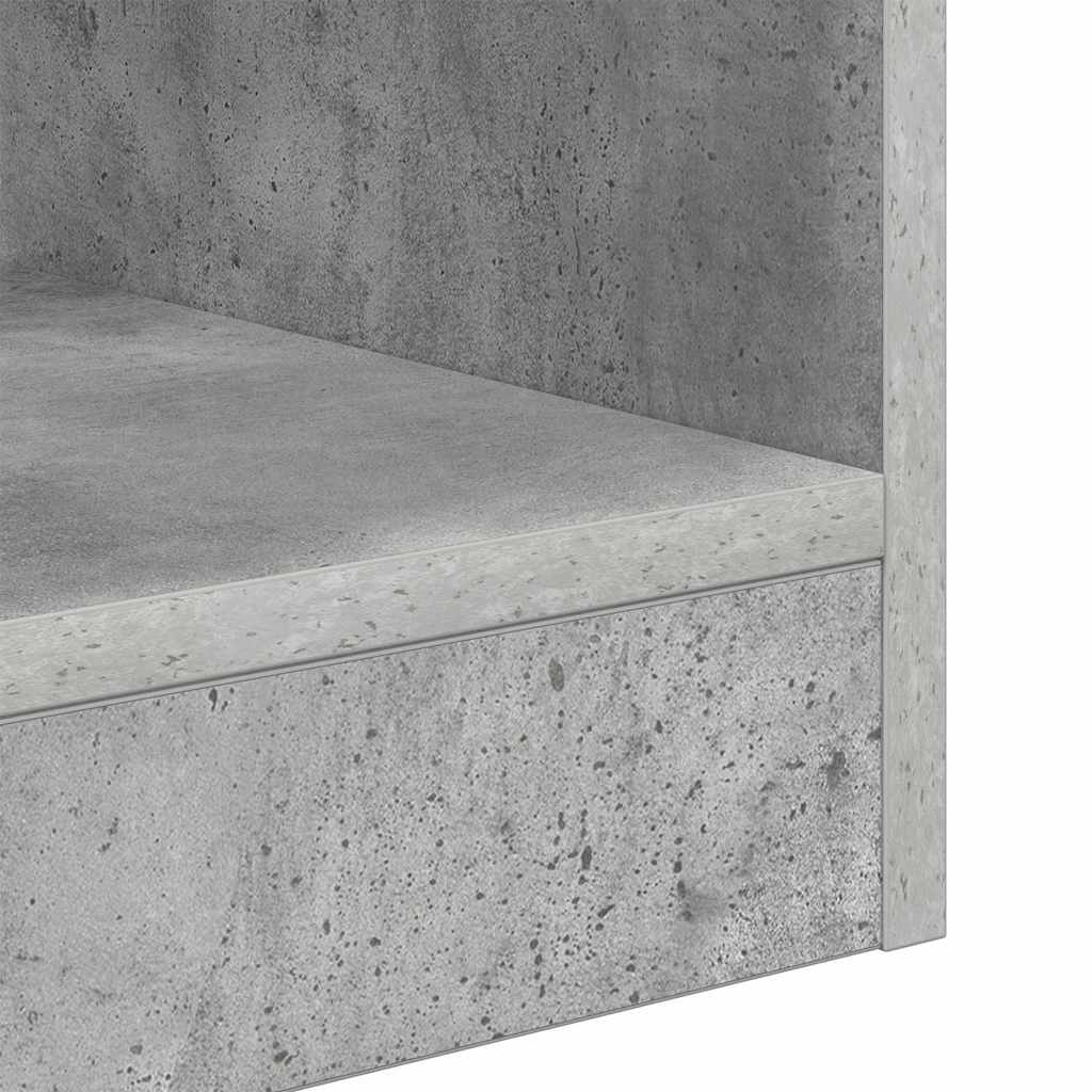 Endebord 2 pcs Beton Grå 30,5 x 30 x 45 cm Konstrueret træ
