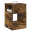 Endebord 2 stk. Røget eg 30,5 x 30 x 45 cm Konstrueret træ