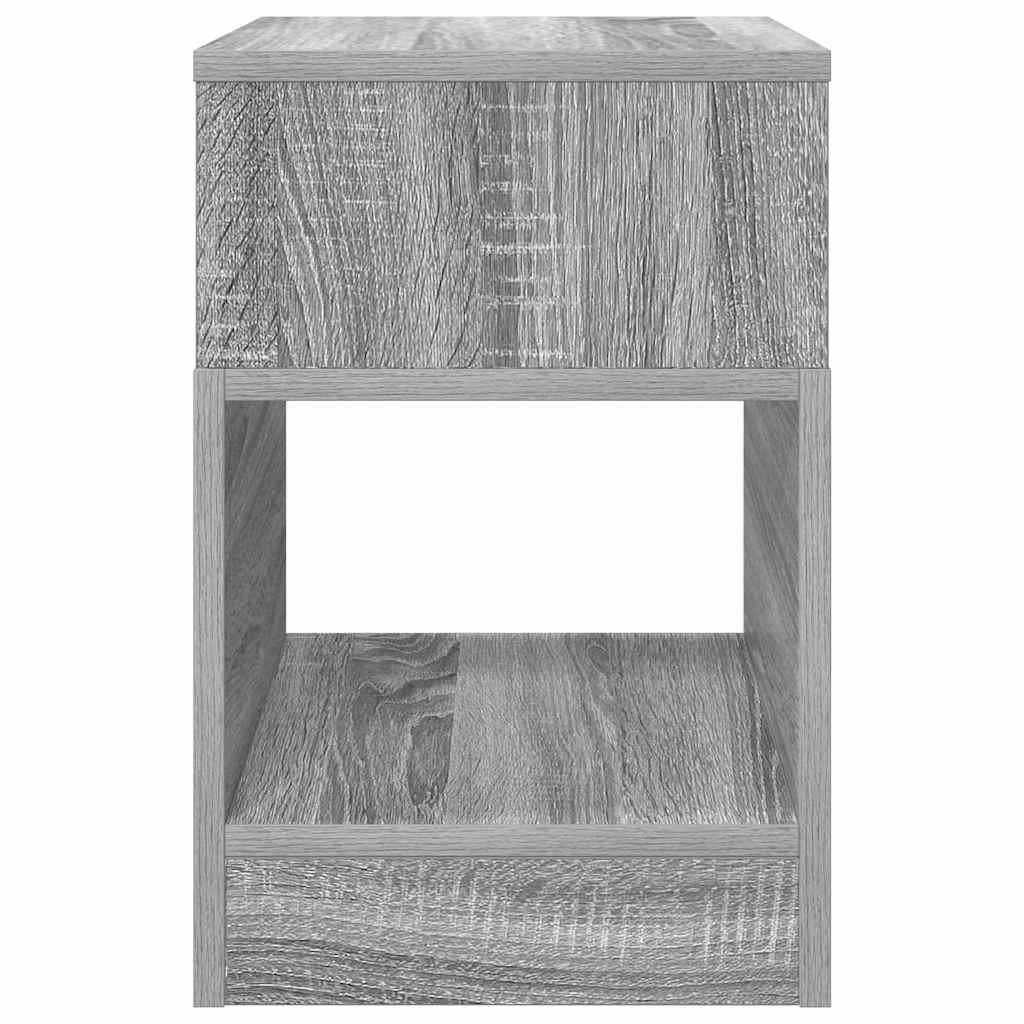 Endebord 2 pcs Grå Sonoma 30,5 x 30 x 45 cm Konstrueret træ