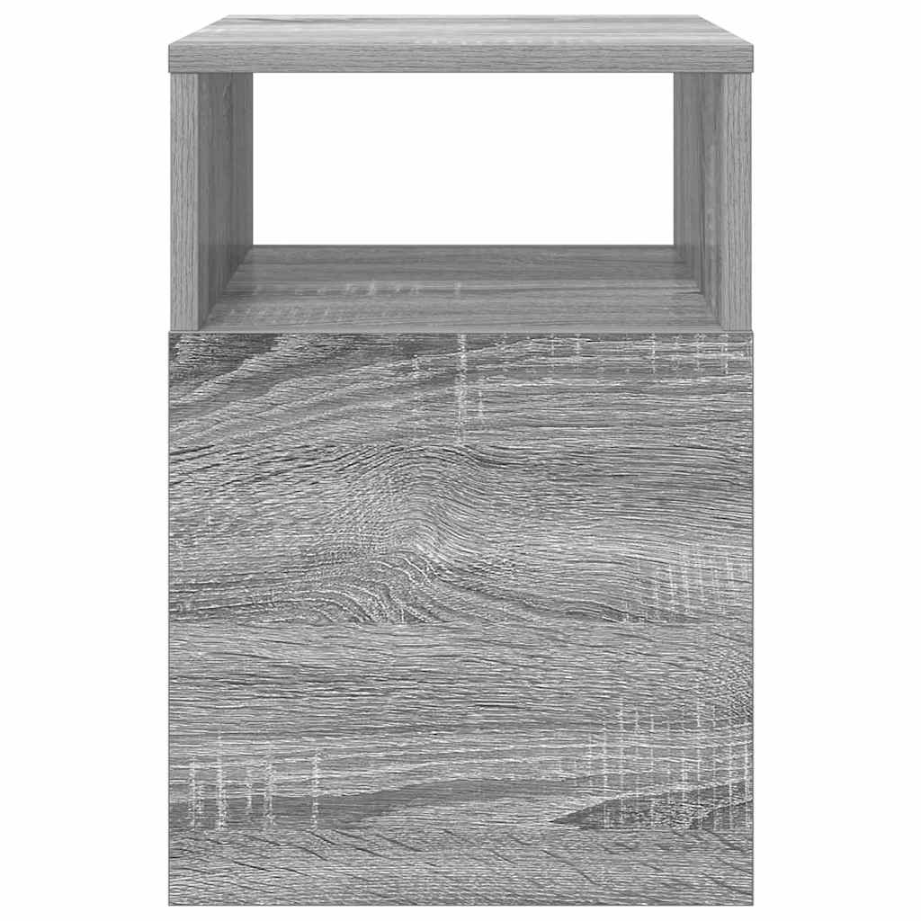Endebord 2 pcs Grå Sonoma 30,5 x 30 x 45 cm Konstrueret træ