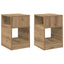 Endebord 2 stk. Artisan Egetræ 30,5 x 30 x 45 cm