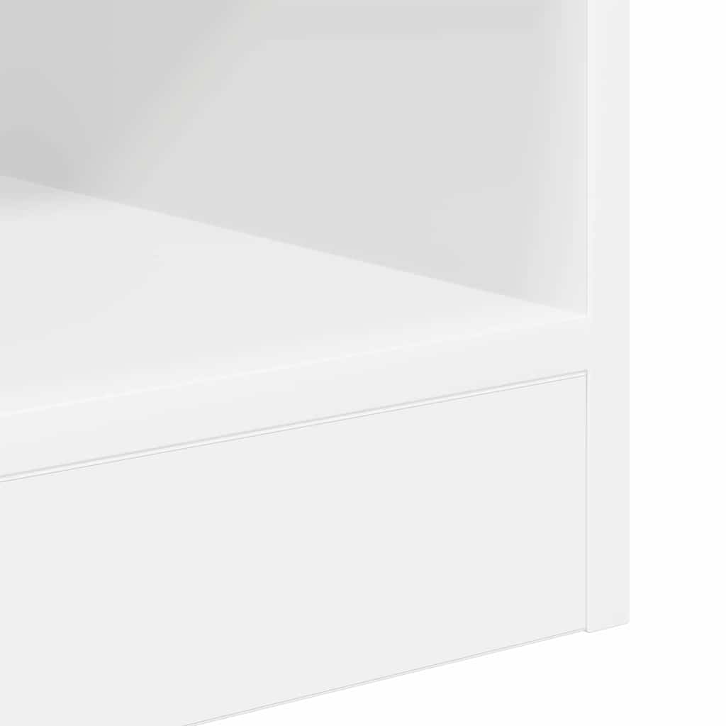 Endebord 2 stk. Hvid 40,5 x 40 x 45 cm Konstrueret træ