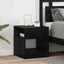 Endebord 2 pcs Sort eg 40,5 x 40 x 45 cm Konstrueret træ