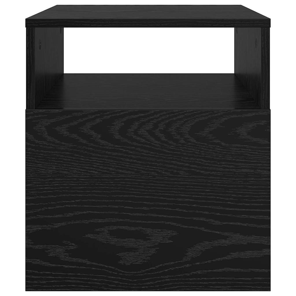 Endebord 2 stk. Sort eg 40,5 x 40 x 45 cm Konstrueret træ