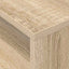 Endebord 2 stk. Sonoma eg 40,5 x 40 x 45 cm Konstrueret træ