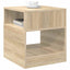 Endebord 2 stk. Sonoma eg 40,5 x 40 x 45 cm Konstrueret træ