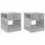 Endebord 2 pcs Grå Sonoma 40,5 x 40 x 45 cm Konstrueret træ