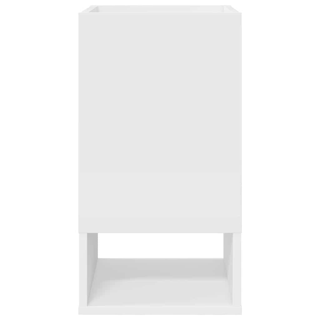 Endebord Hvid 30 x 30 x 56 cm Konstrueret træ