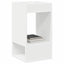 Endebord 2 pcs Hvid 30 x 30 x 56 cm Konstrueret træ