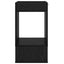 Endebord Sort eg 30 x 30 x 56 cm Konstrueret træ