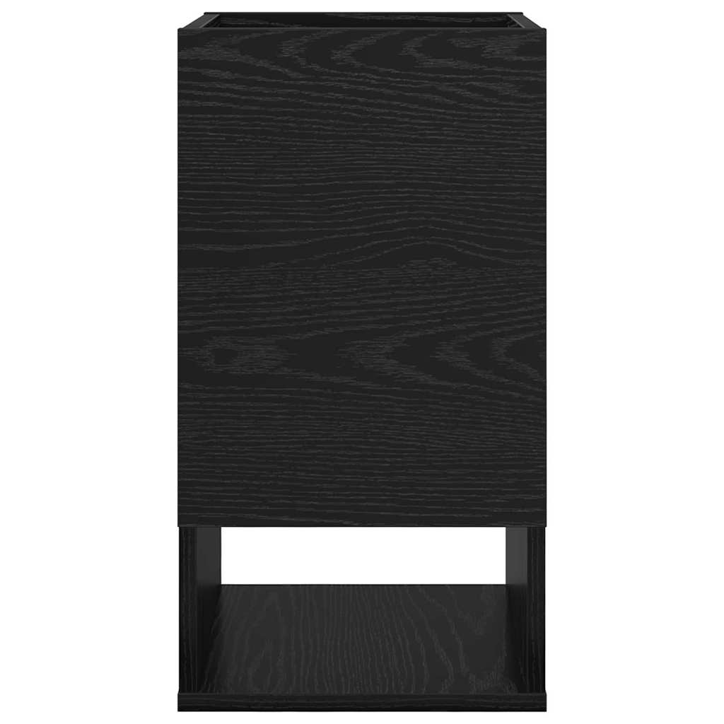 Endebord Sort eg 30 x 30 x 56 cm Konstrueret træ