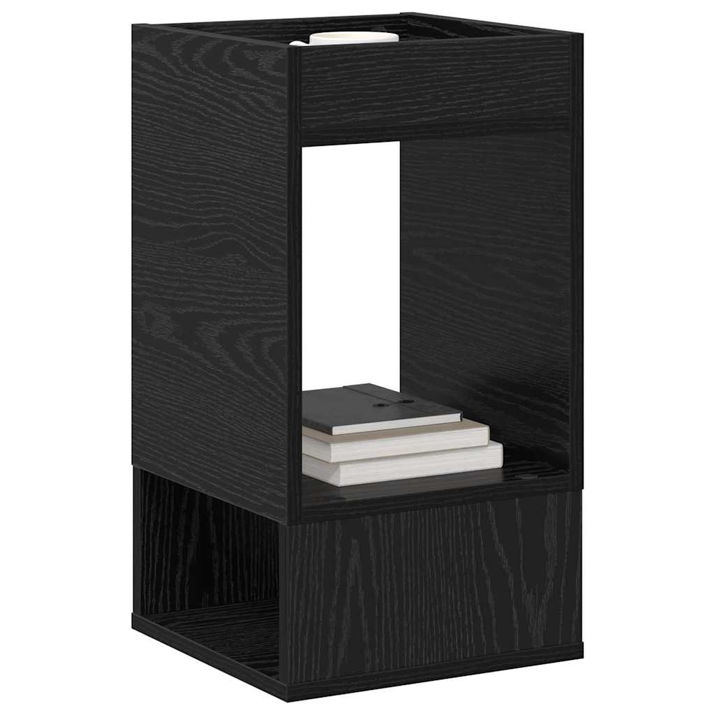 Endebord 2 pcs Sort eg 30 x 30 x 56 cm Konstrueret træ