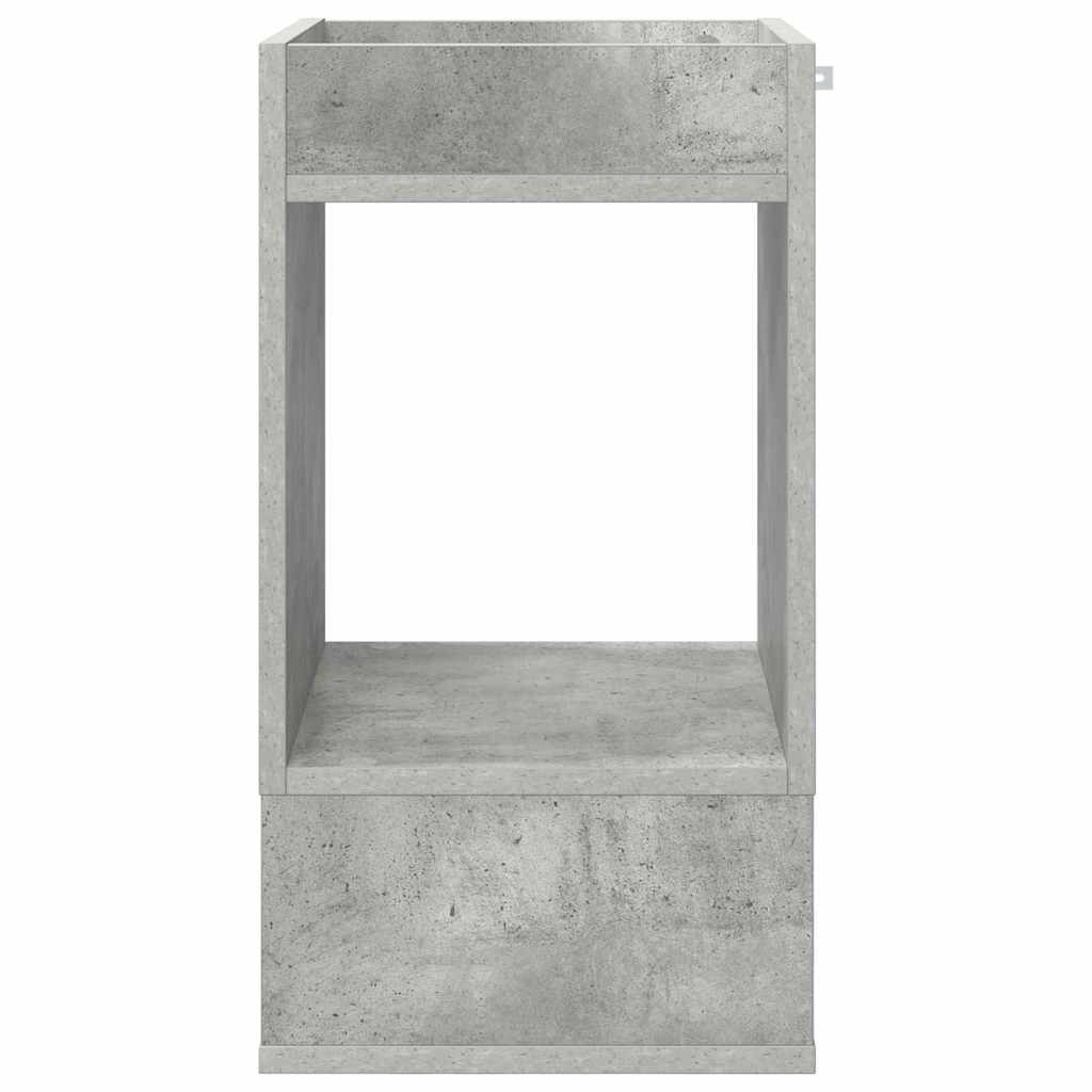Endebord Beton Grå 30 x 30 x 56 cm Konstrueret træ