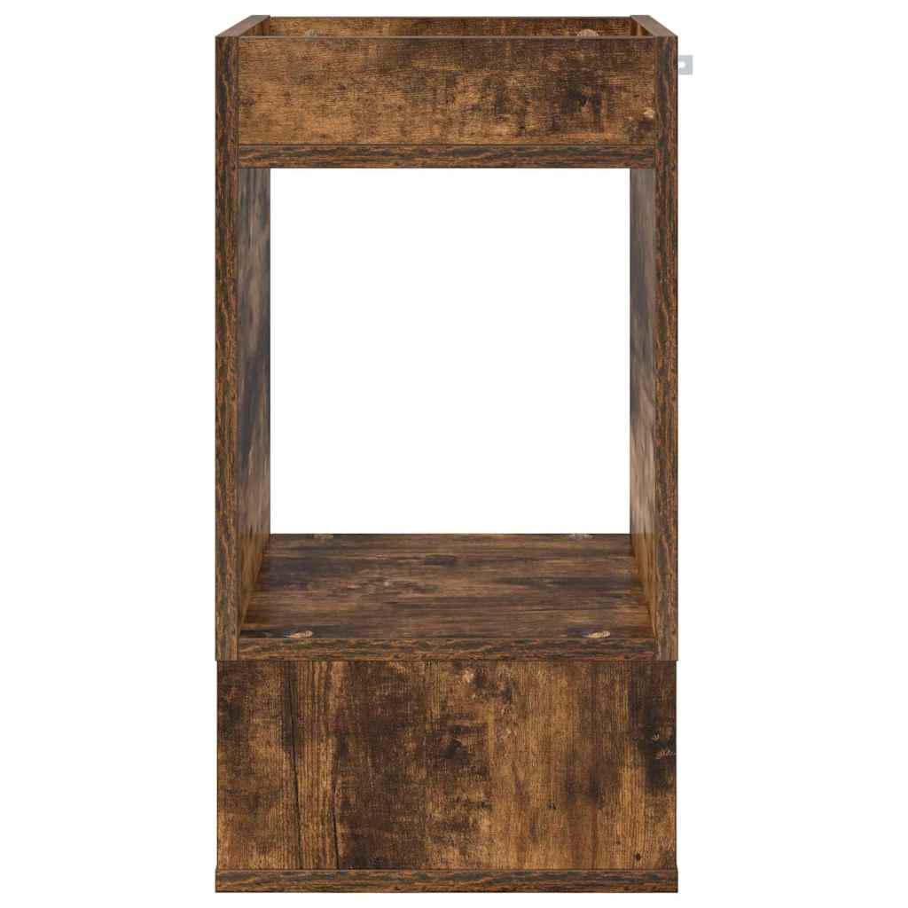 Endebord Røget eg 30 x 30 x 56 cm Konstrueret træ