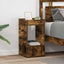 Endebord 2 pcs Røget eg 30 x 30 x 56 cm Konstrueret træ